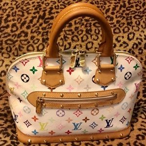 Lot - A Louis Vuitton x Takashi Murakami Alma Monogram PM Black